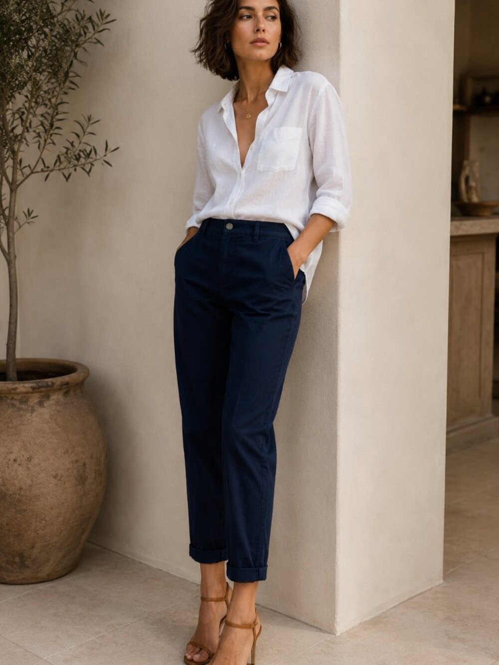 J.Crew High Rise Girlfriend Chino Pants